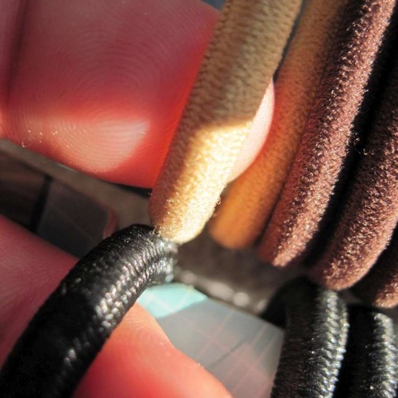 14 Goody Big Thick Fix Ouchless Hair Bands No Metal Elastic Ponytailers Java - Picture 3 of 16